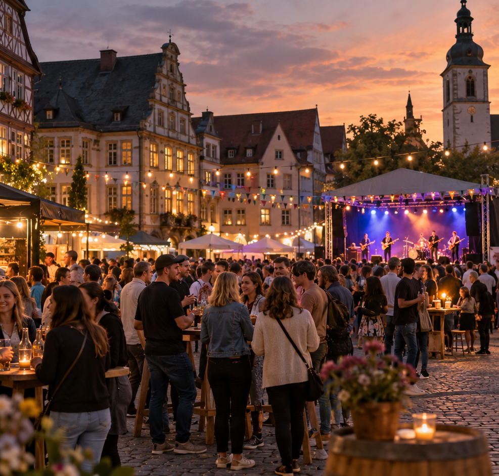 Der Hütchenspieler auf dem Stadtfest